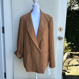 BNWT Women DKNY Camel 🐪 Blazer Size 16